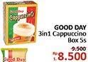 Promo Harga Good Day Instant Coffee 3 in 1 Cappucino 5 pcs - Alfamidi