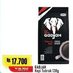Promo Harga Gadjah Kopi Tubruk Asli 138 gr - Alfamart