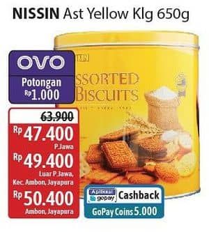 Promo Harga Nissin Assorted Biscuits 650 gr - Alfamidi