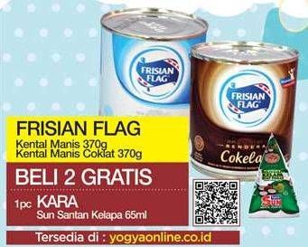 Promo Harga FRISIAN FLAG Susu Kental Manis Cokelat, Putih 370 gr - Yogya