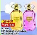 Promo Harga Vitalis Eau De Toilette Royale Celebration, Couture, Her Majesty 50 ml - Alfamart