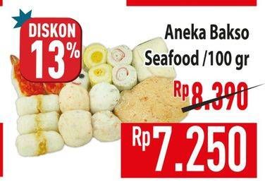 Promo Harga Aneka Bakso Seafood per 100 gr - Hypermart