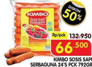 Promo Harga KIMBO Sosis Sapi Serbaguna 6 pcs - Superindo