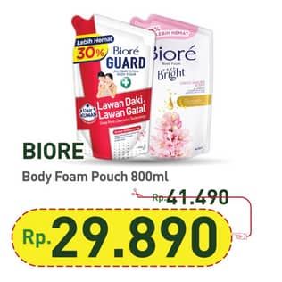 Promo Harga Biore Body Foam Bright 800 ml - Hypermart
