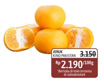 Promo Harga Jeruk Kino Pakistan per 100 gr - Alfamidi