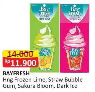 Promo Harga Bayfresh Hang N Go Frozen Lime, Strawberry Bubblegum, Sakura Bloom, Dark Ice 1 pcs - Alfamart