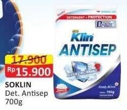 Promo Harga SO KLIN Antisep Detergent Fresh Scent 700 gr - Alfamart