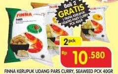 Promo Harga FINNA Kerupuk Pars Curry, Seaweed per 2 pouch 40 gr - Superindo