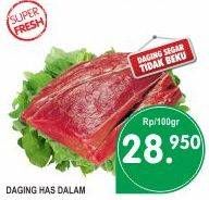 Promo Harga Daging Has Dalam (Tenderloin) per 100 gr - Superindo