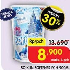 Promo Harga So Klin Softener All Variants 900 ml - Superindo