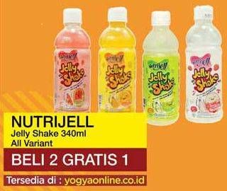 Promo Harga NUTRIJELL Jelly Shake All Variants 340 ml - Yogya
