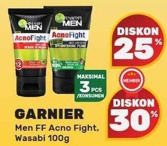 Promo Harga GARNIER MEN Acno Fight Facial Foam All Variants 100 ml - Yogya