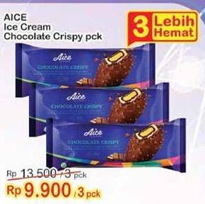 Promo Harga AICE Ice Cream Chocolate Crispy per 3 pcs 60 gr - Indomaret