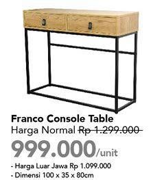 Promo Harga Franco Console Table  - Carrefour