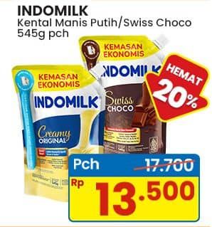 Promo Harga Indomilk Susu Kental Manis Cokelat, Plain 545 gr - Indomaret