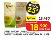 Promo Harga LATTE 7 Matcha Latte / COFFEE 7 Caramel Machiato  - Superindo