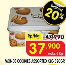 Promo Harga MONDE Assorted Cookies 320 gr - Superindo