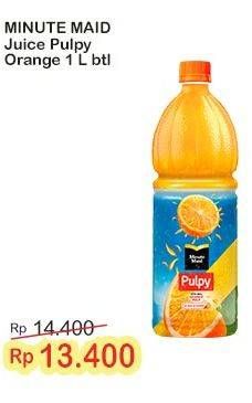 Promo Harga Minute Maid Juice Pulpy Orange 1000 ml - Indomaret
