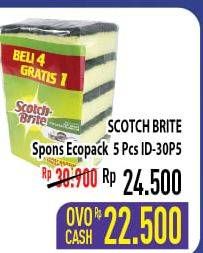 Promo Harga 3M SCOTCH BRITE Sabut Spon ID-30P5 5 pcs - Hypermart