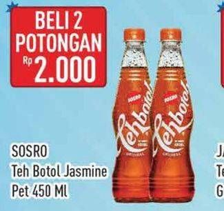 Promo Harga Sosro Teh Botol Original 450 ml - Hypermart