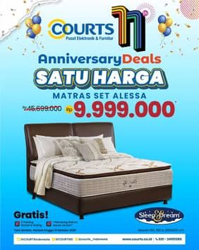Promo Harga Sleep & Dream Alessa Queen Mattress 160 x 200 cm  - COURTS