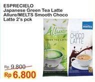 Promo Harga ESPRECIELO Allure Green Tea Latte / Melts Choco Latte 2s  - Indomaret
