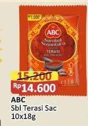 Promo Harga ABC Sambal Nusantara Terasi per 10 sachet 18 gr - Alfamart