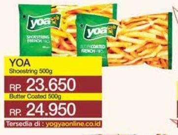 Promo Harga YOA French Fries Shoestring 500 gr - Yogya