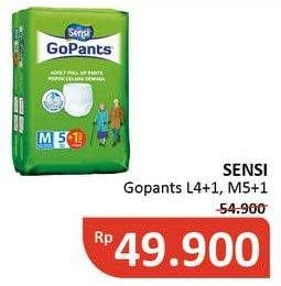Promo Harga Sensi GoPants Adult Diapers L4+1, M5+1 5 pcs - Alfamidi
