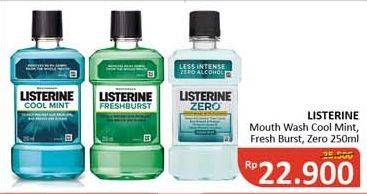 Promo Harga LISTERINE Mouthwash Antiseptic Cool Mint/Mouthwash Fresh Burst/Zero Mouthwash  - Alfamidi