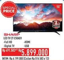 Promo Harga SHARP 2T-C50AD1i Full-HD 50"  - Hypermart