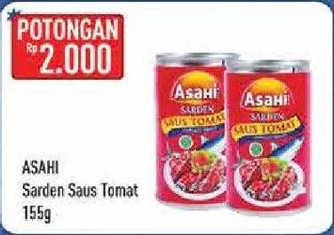 Promo Harga ASAHI Sardines Saus Tomat 155 gr - Hypermart