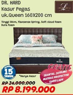 Promo Harga LADY AMERICANA Dr. Hard Bed Set Queen 160x200cm  - COURTS