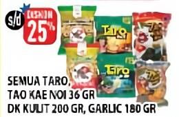 Promo Harga TARO Net Snack/TAO KAE NOI Products 36g/DUA KELINCI Kacang Kulit 200gr/180gr  - Hypermart
