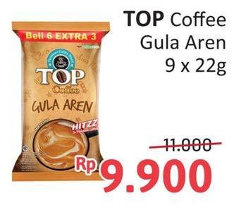 Promo Harga Top Coffee Gula Aren per 9 sachet 22 gr - Alfamidi