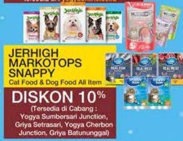 Promo Harga JERHIGH / MARKOTOPS / SNAPPY Cat Food & Dog Food All Item  - Yogya