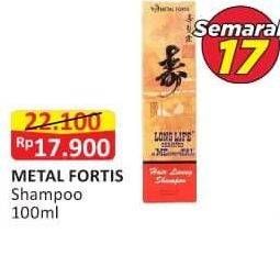 Promo Harga Long Life Metal Shampoo & Anti Dandruff 100 ml - Alfamart