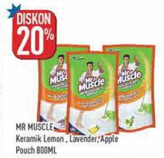 Promo Harga Mr Muscle Keramik Floor Cleaner Lemon, Lavender, Apple 800 ml - Hypermart