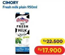 Promo Harga Cimory Fresh Milk Full Cream 950 ml - Hypermart