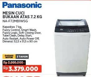 Promo Harga Panasonic NA-F72MB1 Washing Machine  - COURTS