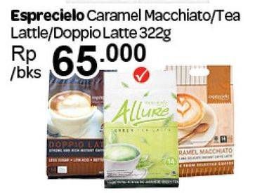 Promo Harga Esprecielo Caramel Macchiato/Tea Latte/Doppio Latte  - Carrefour