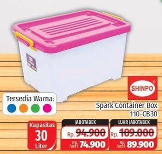Promo Harga SHINPO Container Box Spark 110-CB30 30000 ml - Lotte Grosir