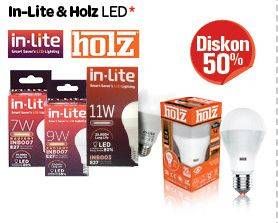 Promo Harga IN LITE Lampu & HOLZ Lampu LED  - Carrefour