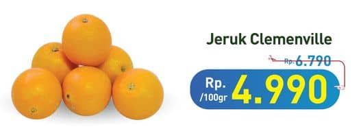 Promo Harga Jeruk Clemenville per 100 gr - Hypermart