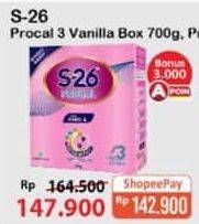 Promo Harga S26 Procal Susu Pertumbuhan Vanilla 700 gr - Alfamart