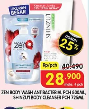 Promo Harga Zen Body Wash & Shinzui Body Cleanser  - Superindo