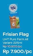 Promo Harga FRISIAN FLAG Susu UHT Purefarm All Variants 225 ml - Alfamidi