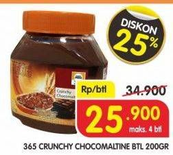 Promo Harga 365 Crunchy Chocomaltine 200 gr - Superindo