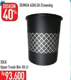 Promo Harga KOMAX Silk Open Trash Bin 10 ltr - Hypermart