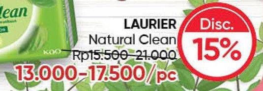 Promo Harga Laurier Natural Clean Wing 22cm, Wing 25cm 16 pcs - Guardian